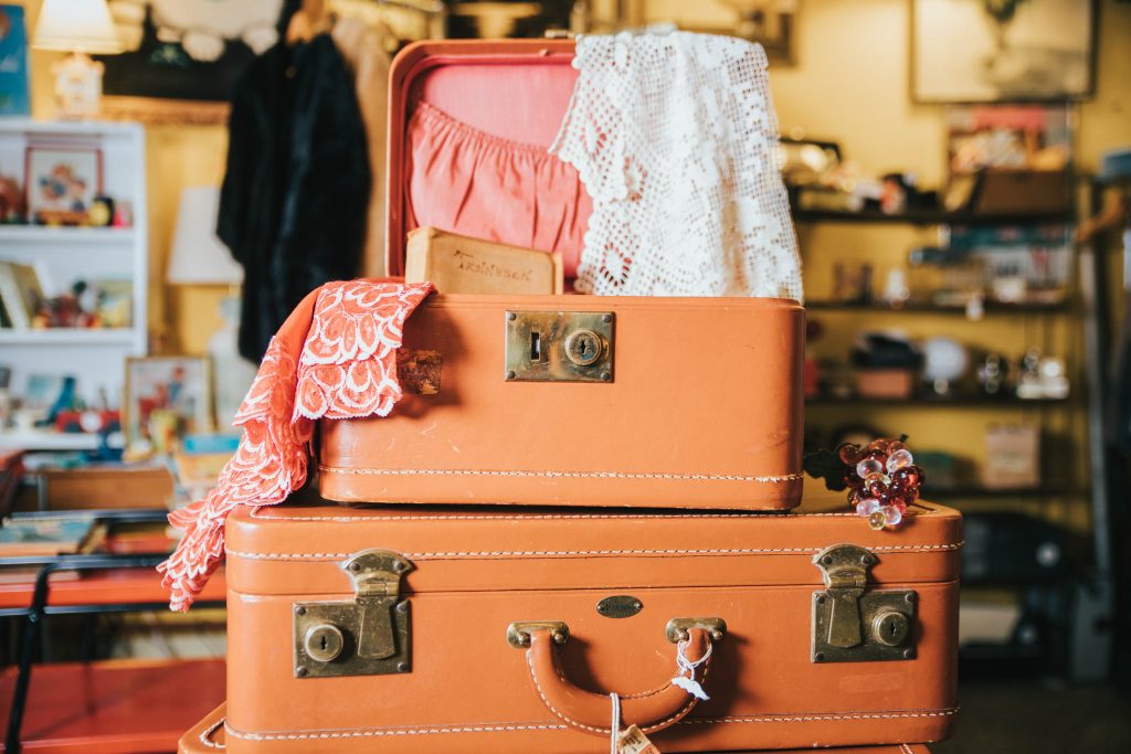 Pile de valises vintage