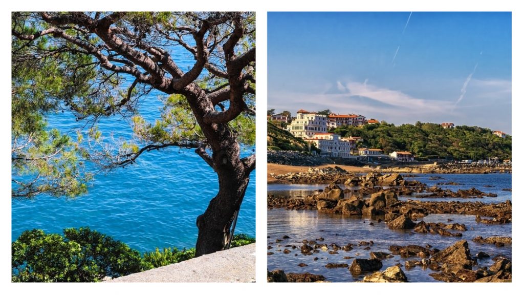 Comparatif des plages de Côte d'Azur et de Bretagne