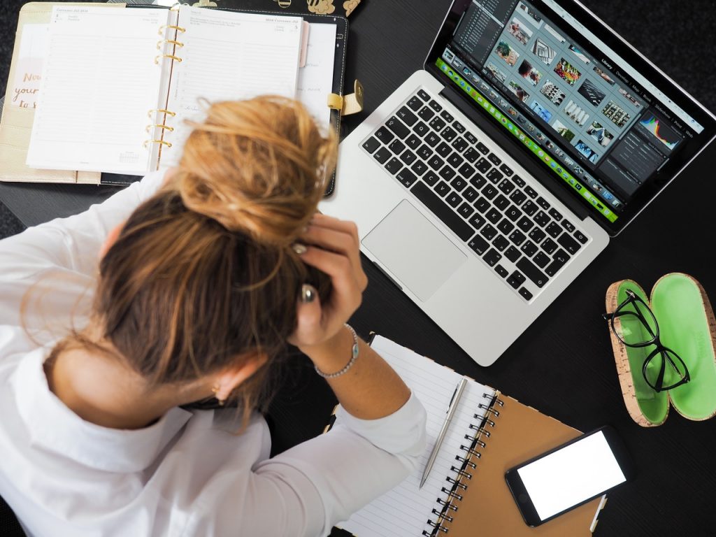 Femme stressée